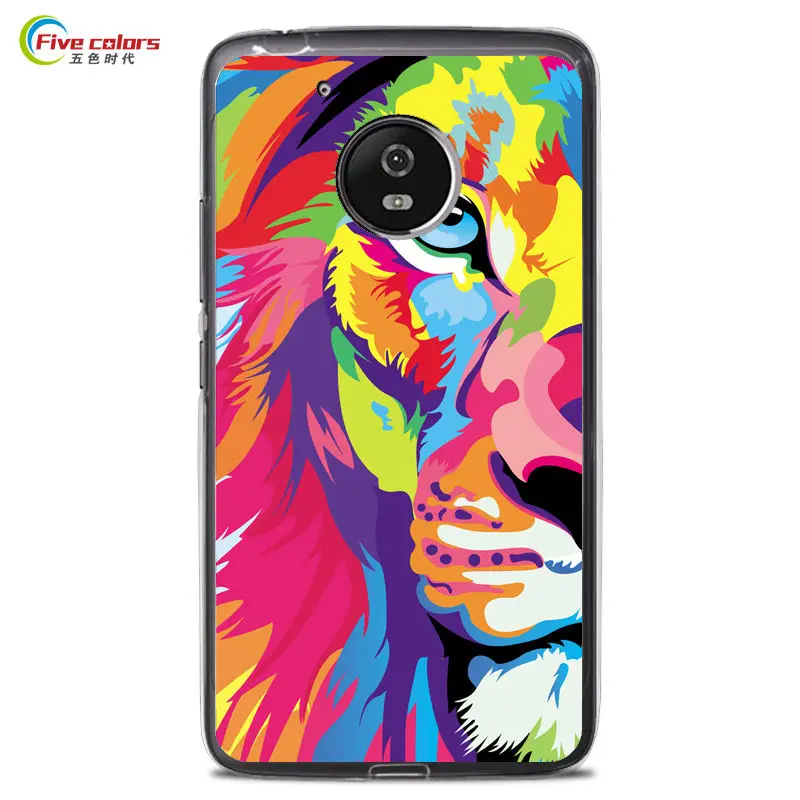 

Five colors Cool Design Patterns Fashion Painting Silicone Back Cover TPU Soft Protector Case For Motorola Moto G5 / G5 Plus