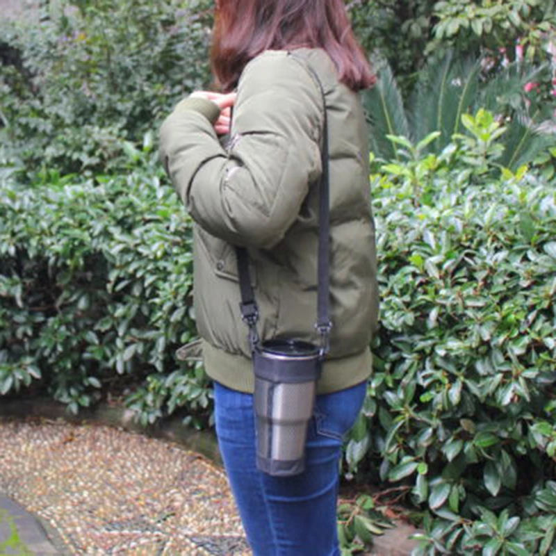 Модная чашка сиденье сумка бутылка для воды переносная сетчатая сумка переносная чашка сумка