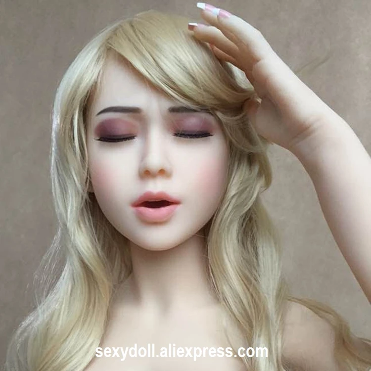 Japanese silicone sex doll HEAD eyeclosed Asian (6)