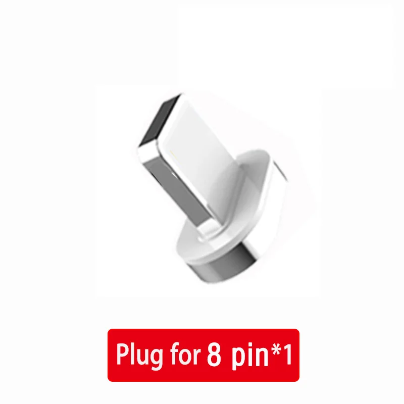 СВЕТОДИОДНЫЙ Магнитный зарядный кабель Usb type C Быстрая зарядка Qc 3,0 кабель Tipo C для Xiaomi Mi 9 9T A3 samsung Galaxy Note 10 2m провода - Цвет: Only Plug For 8pin