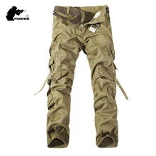 Брендовые новые мужские брюки карго, дизайнерские, модные, с несколькими карманами размера плюс, хлопковые, повседневные, рабочие брюки, мужские штаны, 28-44 AF018