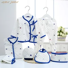 Комплект одежды для новорожденных 0-3 месяцев, хлопок, 4 сезона, нижнее белье с рисунком для маленьких мальчиков и девочек, одежда для младенцев Cyy183