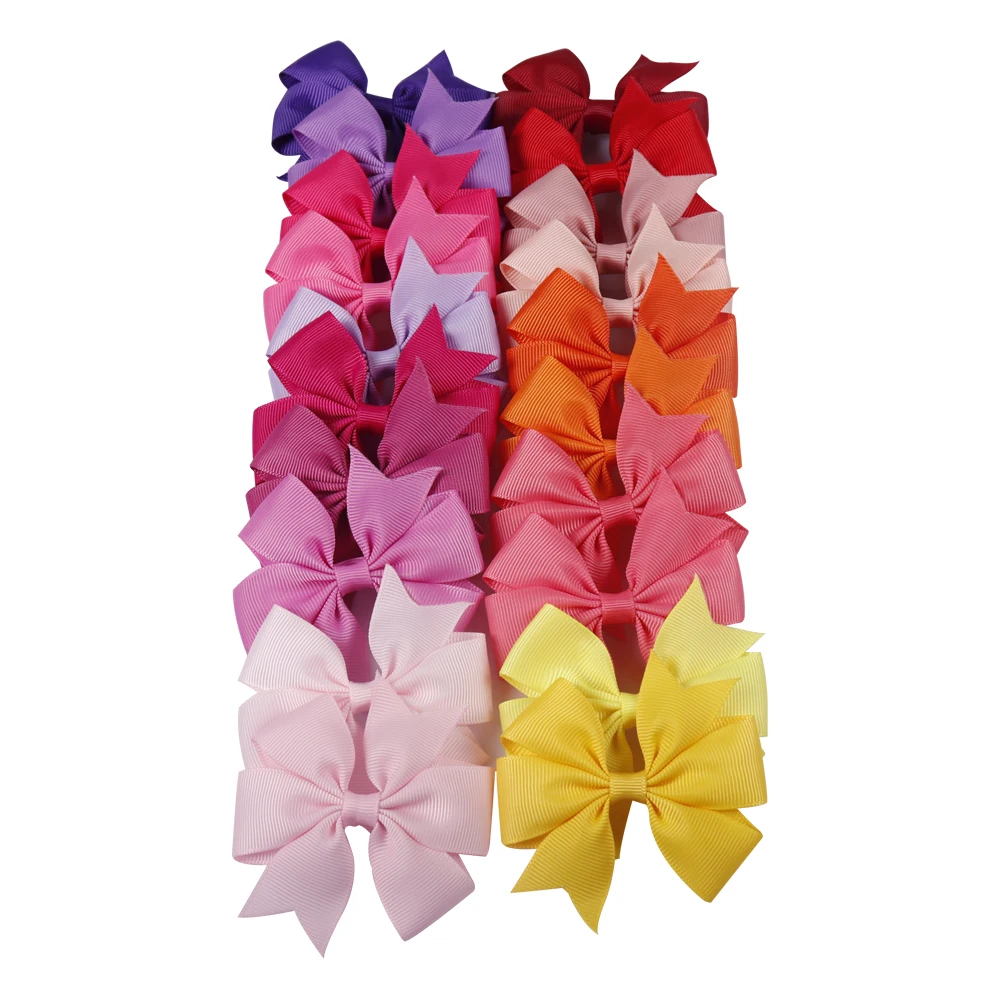 Продажа Детские конфеты красочные ленты лук миленькие шпильки для девочек заколка для детей аксессуары для волос Головные уборы 40 Цвета
