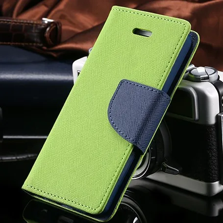FLOVEME For iPhone 4S Cases New Hit Color Leather Ultra Flip Case For iPhone 4 4S 4G Card Holder Stand Cover Mobile Phone Bag