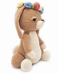 Вязаная крючком погремушка armigurumi pretty bunny Номер модели 854