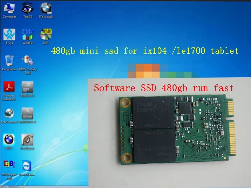 2019 для BMW ICOM программного обеспечения SSD win7 версия ISTA D4.8 P3.66 Native установлен