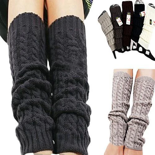 

Womens Fashion Winter Knit Crochet Knitted Leg Warmers Legging