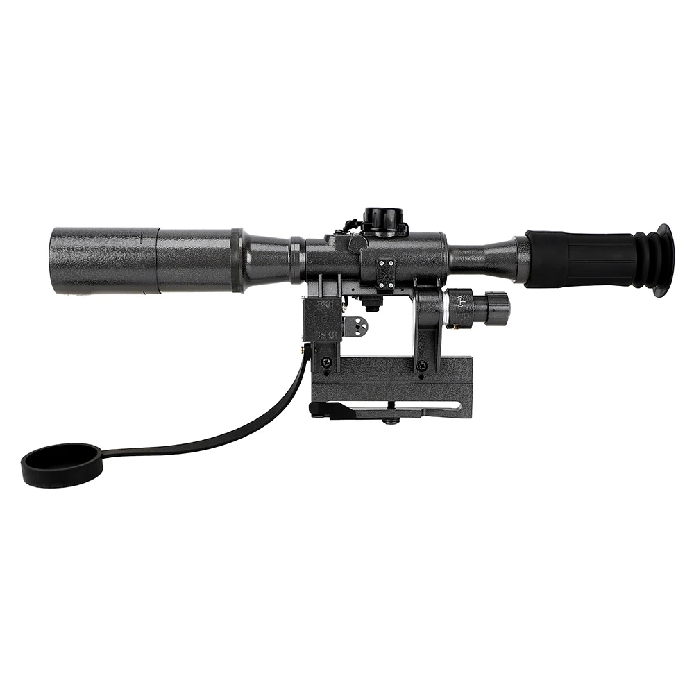 Óptica tipo de Montagem Encaixa para ak Ohhunt Caça Âmbito Red Iluminado Riflescope Tático Mira Akm Slr Saiga Rifle po 6x36 Svd 14 Iluminado Riflescope Tático Mira Óptica Tipo de