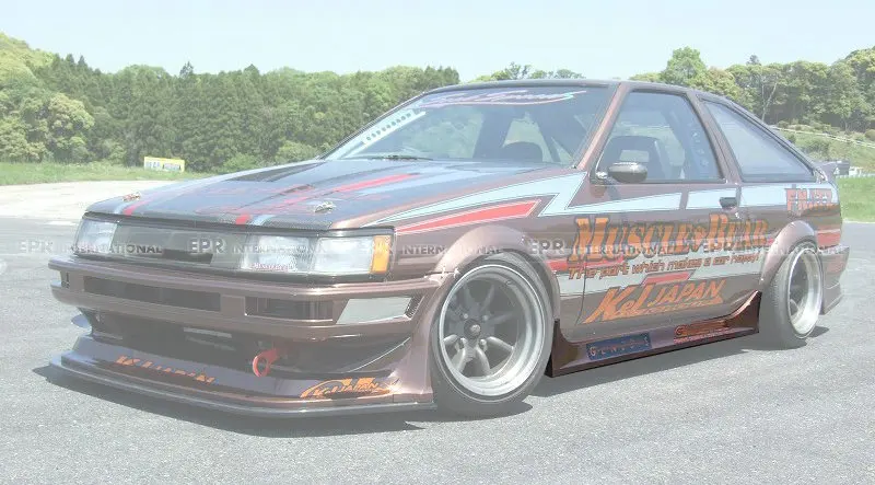 FRP боковая юбка для Toyota AE86 Levin MBT2 стильная из стекловолокна комплект обшивки