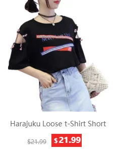 Harajuku летняя футболка с открытыми плечами, Женская хлопковая футболка в Корейском стиле, уличная футболка в стиле хип-хоп Ulzzang, женская одежда, топы 5F79