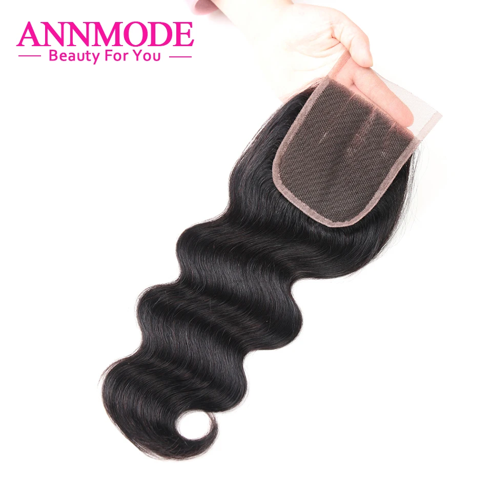 Annmode Malaysian Body Wave Lace Closure Three Part