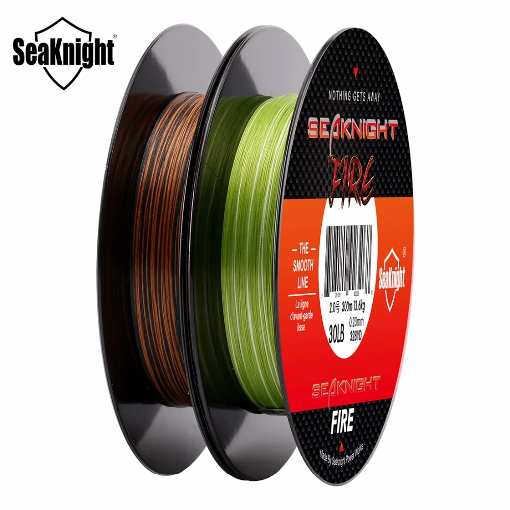 SeaKnight Fire Fishing Line 300 м гладкая супер ПЭ плавающая пресноводная соленая вода 6 40