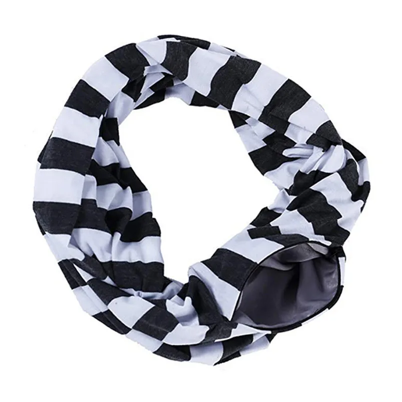 Women Loop Scarf Infinity Wrap Hidden Zipper Pocket Warm Travel Couple Scarves Winter Warm Solid Ring Blanket Wrap Shawl D20 (4)