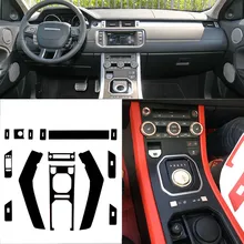 Auto-Styling 3D In Fibra di Carbonio Interni Auto Center Console Cambiamento di Colore Stampaggio Decalcomanie Per Land Rover Range Rover evoque