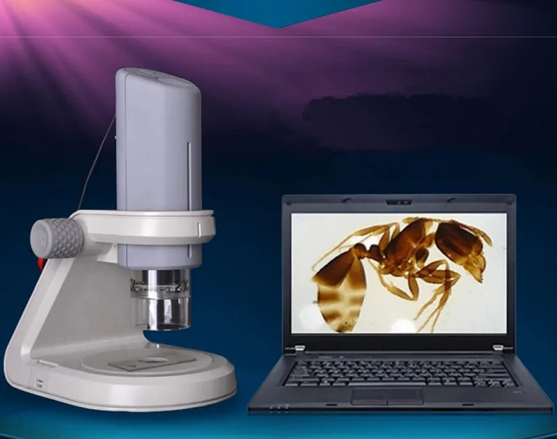 

Portable HD USB LED Digital Microscope for Sliced Biological Botanical Circuit Board Children Educational or Industry