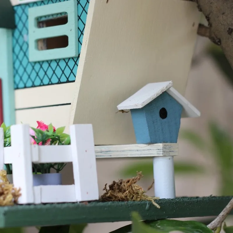 Птичий домик Птичье гнездо для садовых и комнатных растений детский сад двора Садоводство украшение WF701158