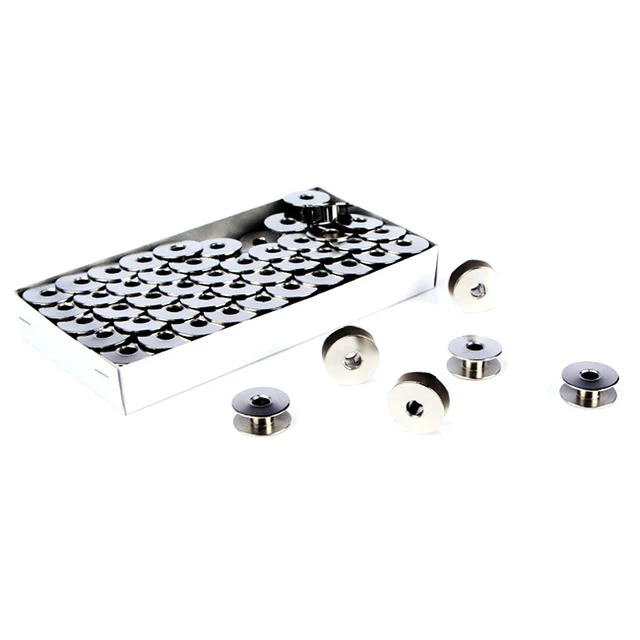 10pcs/set Aluminum Industrial Sewing Machine Bobbins Metal Spools Carft 21mm 