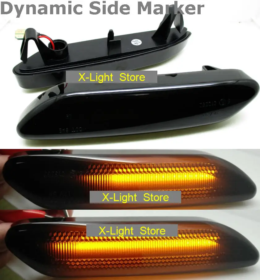 

2PCS Led Dynamic Side Marker Turn Signal Light Sequential Blinker Light For Mini Cooper R60 R61 Countryman 2011-2019