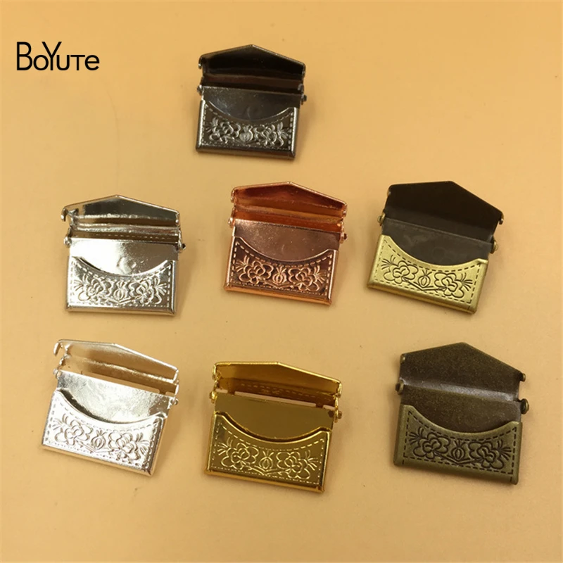 BoYuTe 10 Pieces 1520MM Envelope Locket Floating Memory Photo Locket Pendant Charms for Jewelry Making (3)