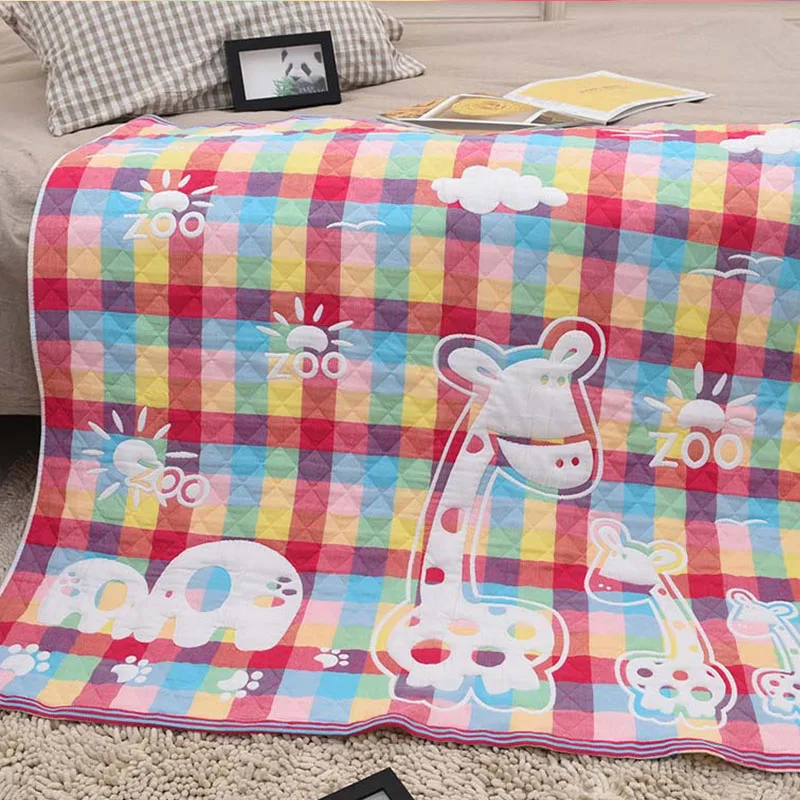 Детская Quil мягкая хлопковая для новорожденных одеяло для взрослых и детей Детское постельное белье пеленать коляска обёрточная бумага