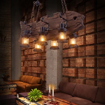 

led E27 Loft Industrial Iron Wood LED Lamp LED Light.Pendant Lights.Pendant Lamp.Pendant light For Dinning Room Foyer Store