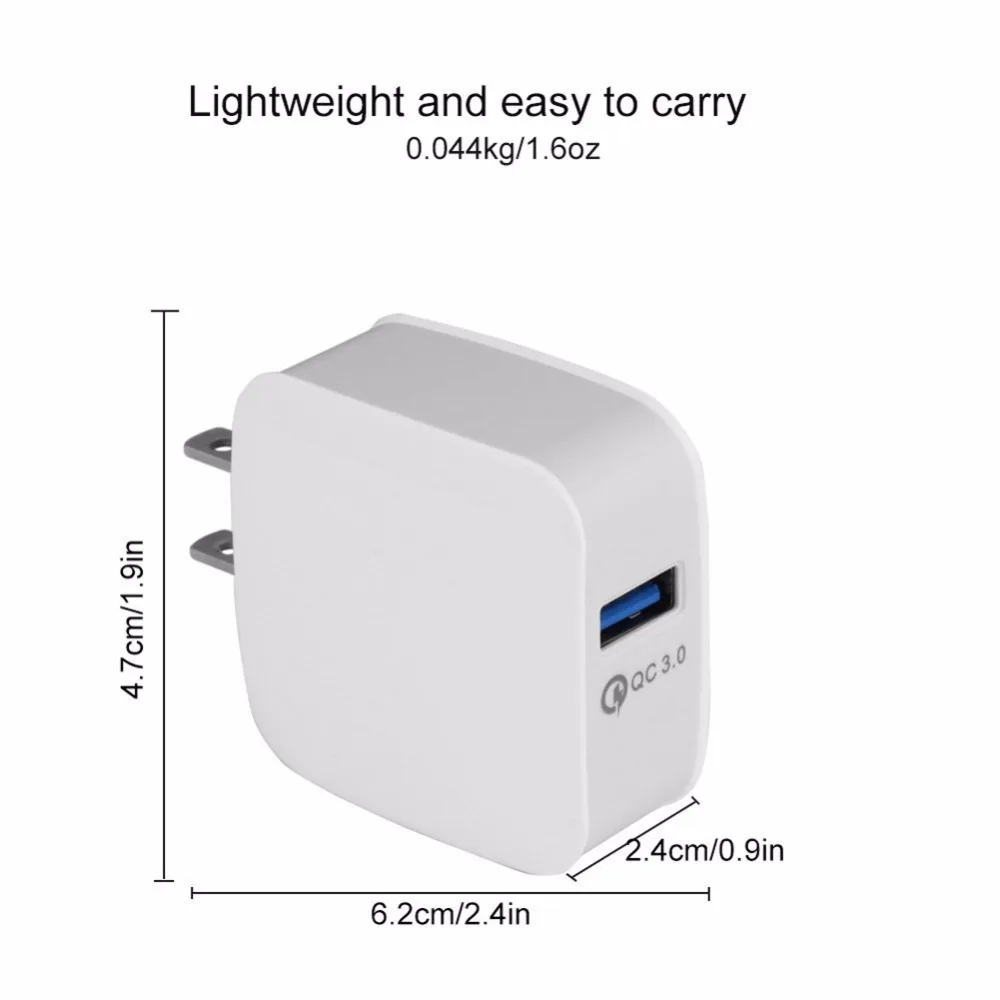 TOP QC 3.0 USB Wall Charger Quick Charge 3.0 2.0 EU US Plug for iphone Samsung Xiaomi mi5 ViVo Phone Fast Travel Charger 18w 5 9 (16)