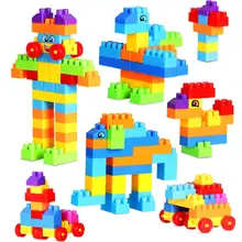 110 pcs Mini Bebê Conjunto Modelo de Construção & Construção Intelectual Inteligência Blocos DIY Educacional Brinquedo Crianças Plástico Dom Brinquedos