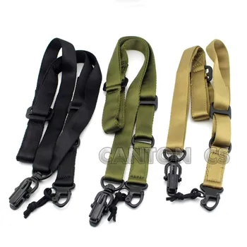 

Tactical Airsoft 2 Point Gun Sling System Strap Military Army Adjustable Outdoor Protective Nylon Hunting Rifle Sling