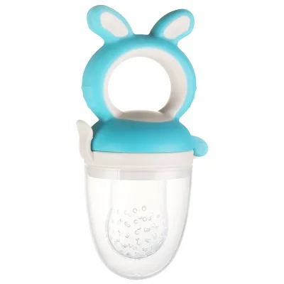 SiliconeBaby фрукты овощи соска еда жевательная Nibbler NippleTeether 1 шт. младенец s m l Сетчатое ситечко для мяса пюре nippler - Цвет: Blue--M