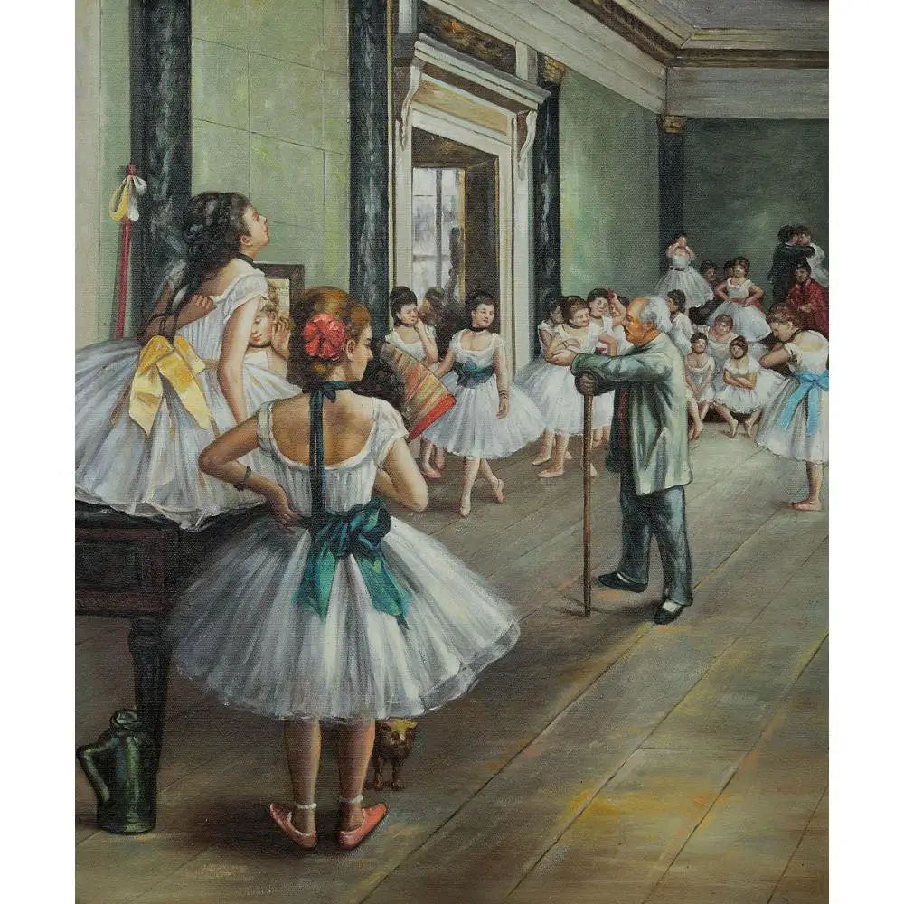 Large wall pictures The Dance Class Edgar Degas stretched oil painting