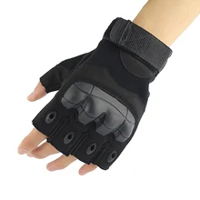 Уличные тактические перчатки для верховой езды Нескользящие резиновые с твердыми костяшками мужские перчатки для мотокросса