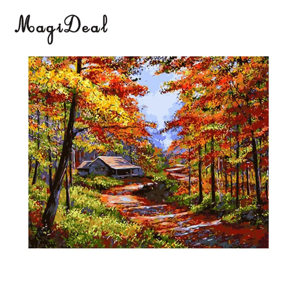 DIY Painting by Numbers for Adults Kids Paint by Number Kits Drawing On Canvas for Home Living Room Decor 40x50cm