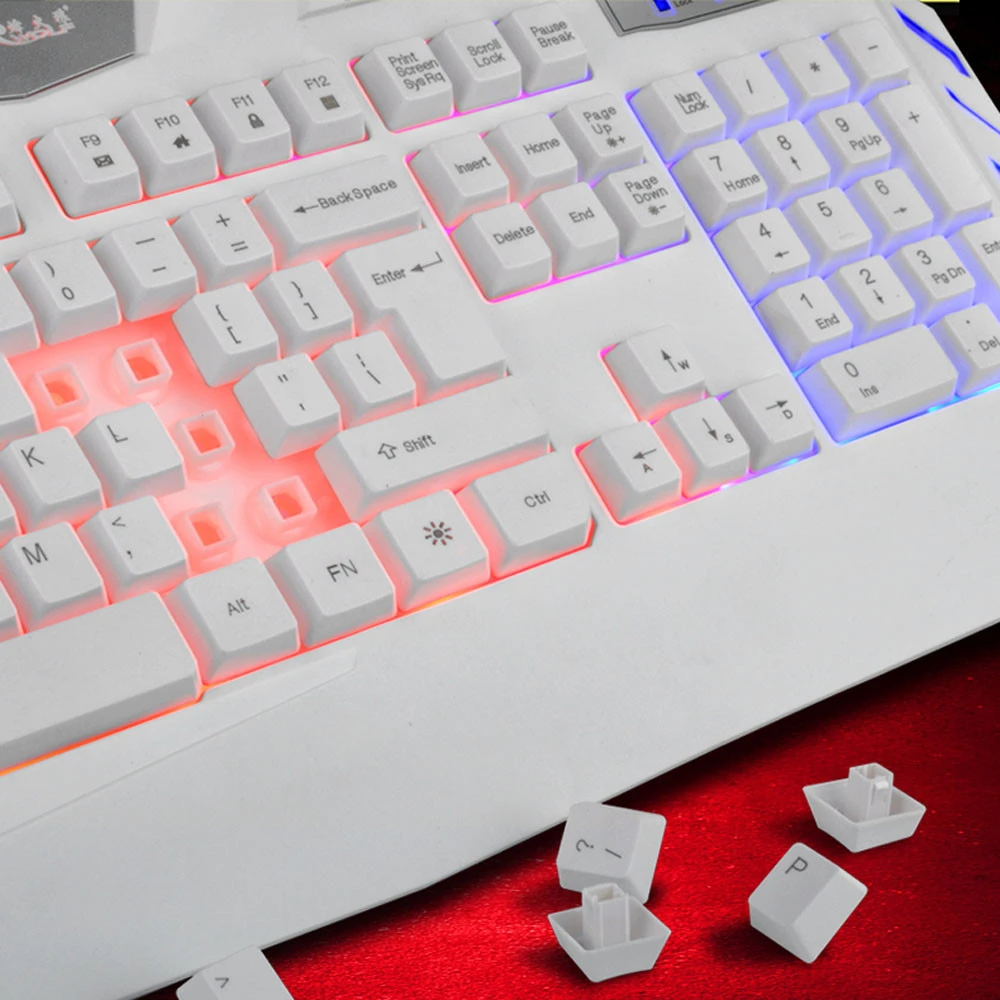 K3 USB Проводная Подсветка Красочный светодиодный мультимедийный эргономичный водонепроницаемый пк игровая клавиатура RE25