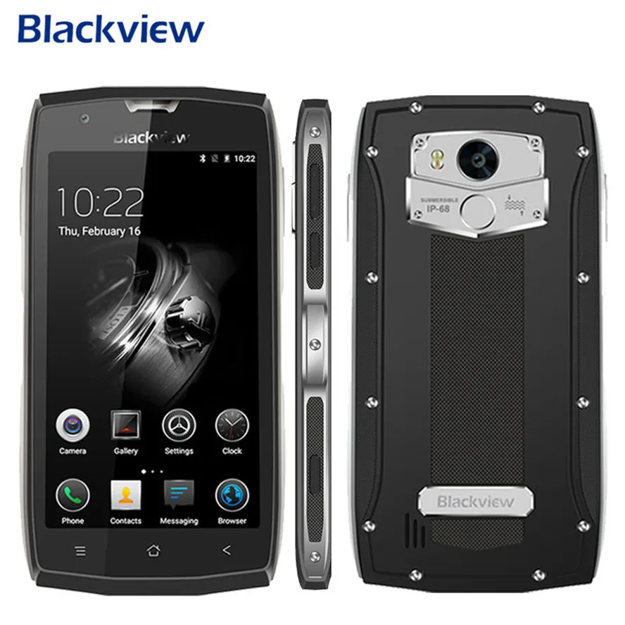 Blackview BV7000 мобильный телефон 5 0 дюймов FHD MTK6737T четырехъядерный Android 7 2 Гб ОЗУ 16 ПЗУ 8