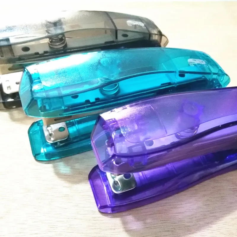 

STD S-5T Transparent office 10# stapler mini lovable stapler use 10 book pin popular student stationery 1 pcs grapadora