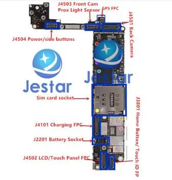 

1set/lot for iphone 7 4.7 full FPC connoctors , front, back carmera ,power charging, lcd/touch 3D touch SIM GPS socket