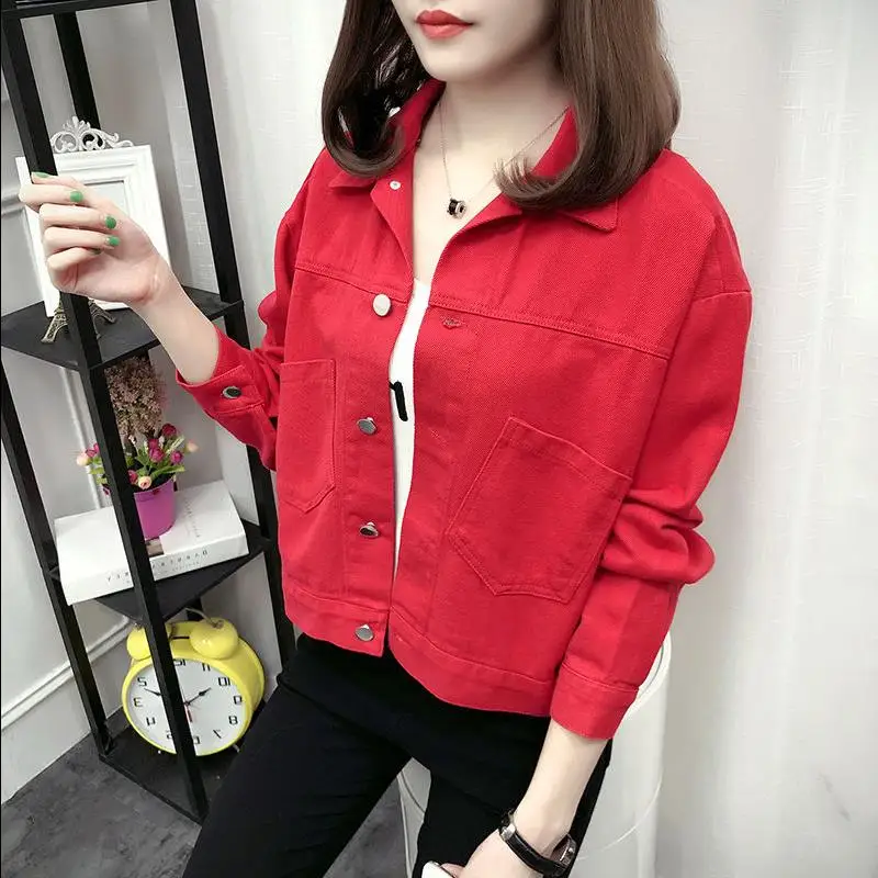 awesome  FTLZZ Women Denim Jackets 2019 Spring Autumn Streetwear Loose Coat For Women Jeans Coat Cowboy Shor