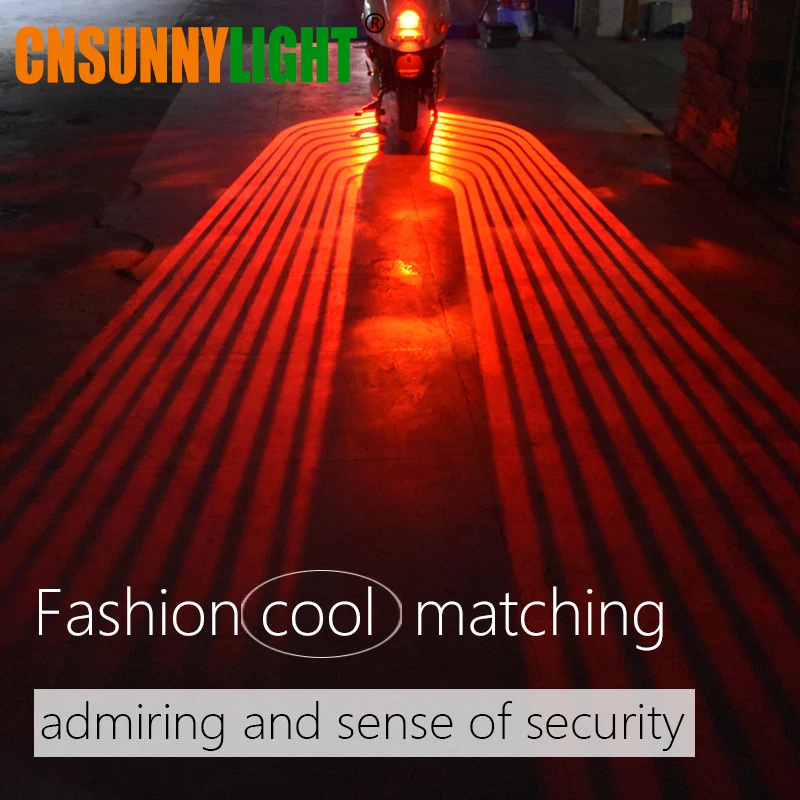 

CNSUNNYLIGHT Motorcycle LED Decorative Light Welcome Emergency Signal Wings Lamp Projector Shadow Lighting Fog Warning Lights