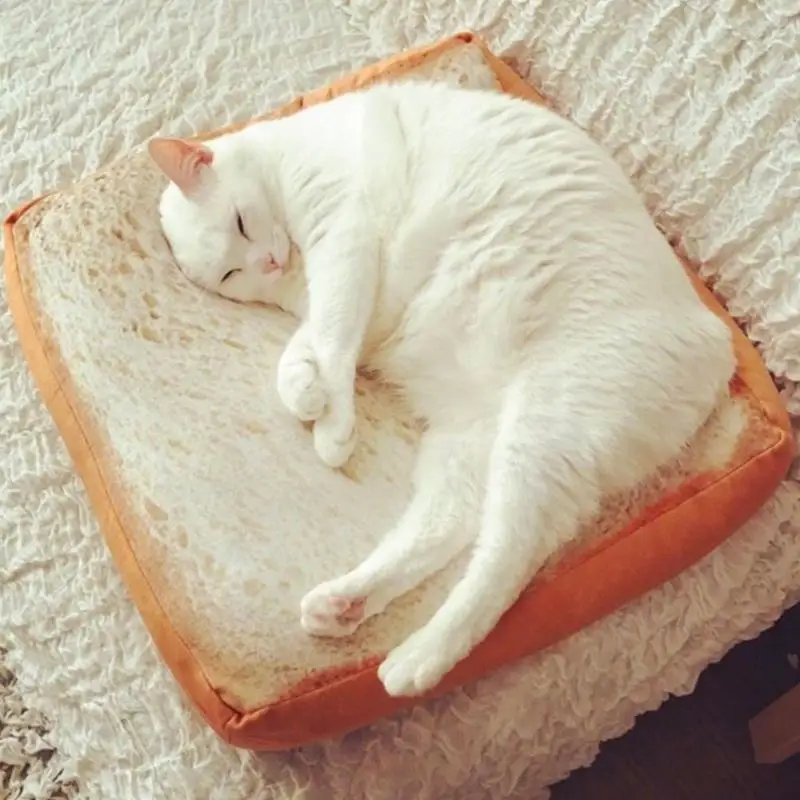 

TPFOCUS Soft Faux Fur Warm Dog Cat Bed Mat Creative Warm Toast bread Pet Nest Mat Pad Cushion For Puppy dog Kitten Cats 1pcs