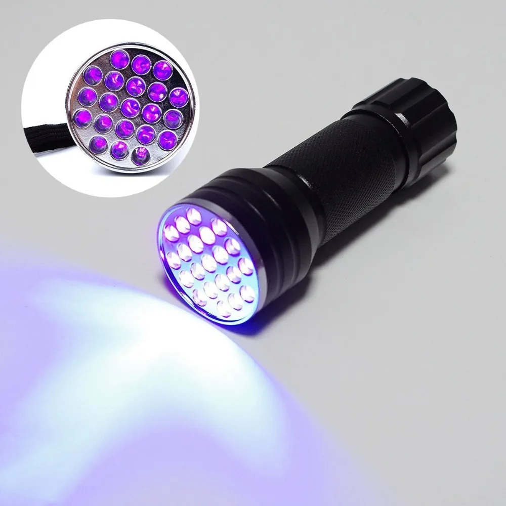 Waterproof And Durable 21LED Ultraviolet UV Detector UV Multifunction Flashlight Without Battery