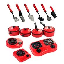 9pcs/set Baby Toy Artificial Tableware Kitchen Toys House Kid’s Utensils Cooking Pots Children Pans Food Dishes