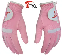 TTYGJ golf gloves Women’s gloves microfiber cloth gloves soft breathable wear-resistant Free shipping Hot brand in China