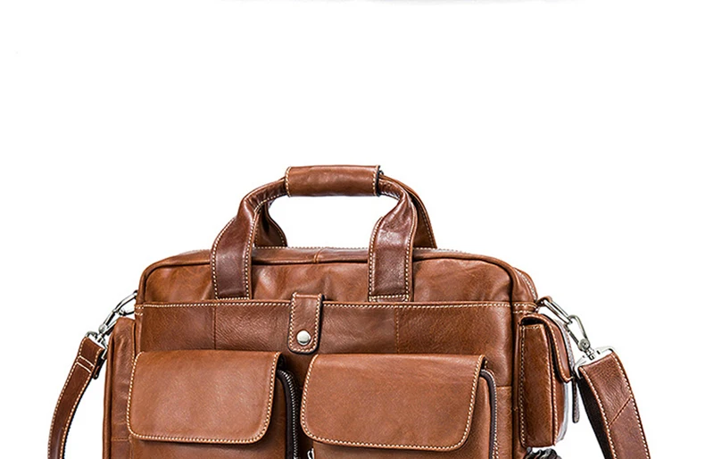 TIANHOO большая емкость портфель человек Натуральная кожа сумка 14 дюймов Сумка для ноутбука Мягкая модная мужская плечо и handlebag