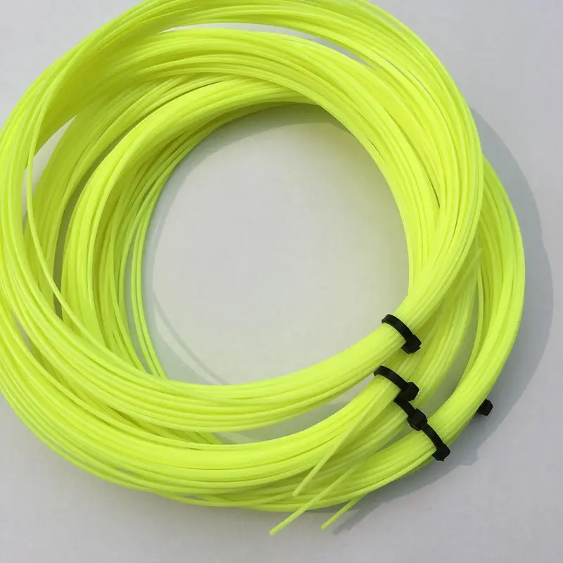 high quality Neon green color tennis string soft feeling 1.29mm tennis