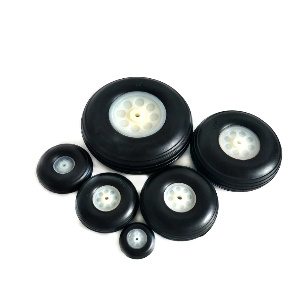 

1" 1.25" 1.5" 1.75" 2" 2.25" 2.5" 2.75" 3" 3.25" 3.5" 3.75" 4" 4.5" 5" PU Wheels With Plastic Hub For RC Airplane Model