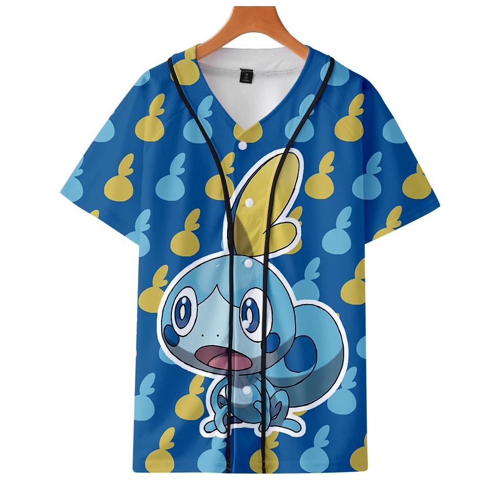 Hot Pokemon Sword and Shield 3D Print Casual T-shirts Cool 2019 Spring Hot  Sale  Short Sleeve Baseball T-Shirt Tops Plus Size