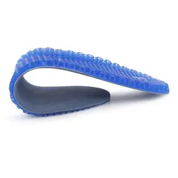 1 пара стельки унисекс свободного размера силиконовые массажные стельки ортопедические арки спортивная обувь гелевая стелька MUG88