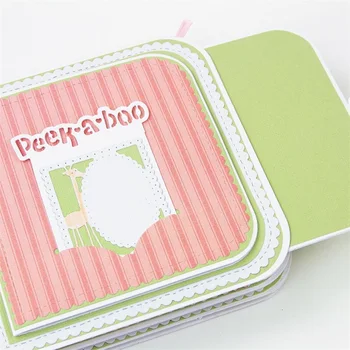 

"Peekaboo" "My first steps" Words Metal Cutting Dies for Scrapbooking DIY Photo Album Card Making Decorative Stencils New 2019