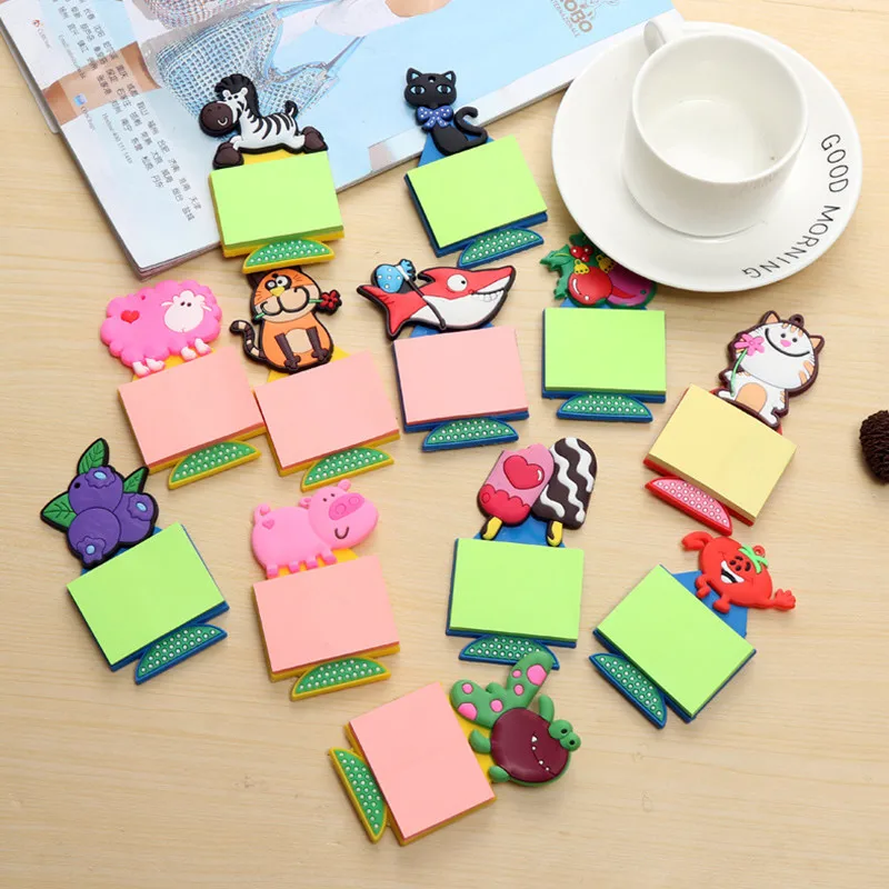 

Cartoon series America and Europe style sticky notes fridge magnets cat modeling home decoration Daily tip toys