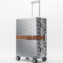 4 цвета 2" 24" 2" алюминиевая рама против PC Путешествия Lugagge носить один чемодан на колесиках с усиленным корпусом чемодан